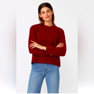 Frank and Oak Dolman wool blend burgundy red sweater